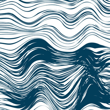 Large waves create a semblance of the sea world