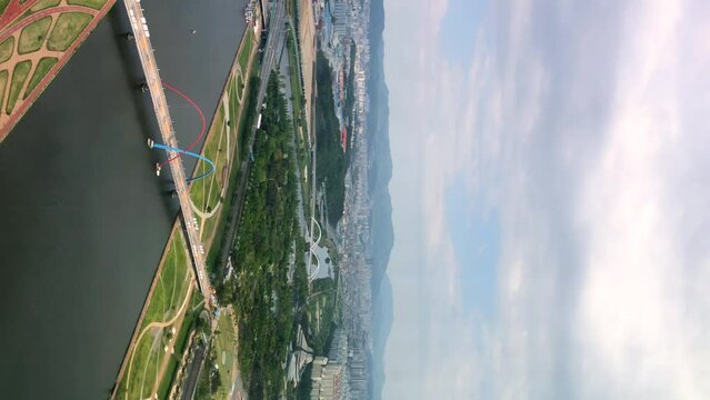 Daejeon, South Korea - May 2023 : Cityscape of Daejeon