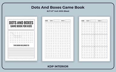 Dots And Boxes Game Book KDP Interior