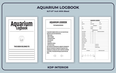Aquarium Log book KDP Interior