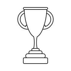 Cup vector icon. champion illustration sign. winner symbol. win logo.