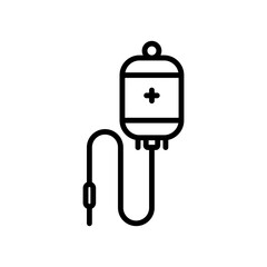 infuse IV sign symbol vector icon