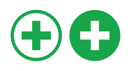 First aid icon, First aid symbol vector design plus icon