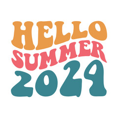 Hello summer 2024 vector arts
