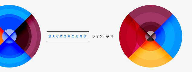 Circle pattern background. Abstract backgrounds bundle for wallpaper, banner, background, landing page, wall art, invitation, prints, posters