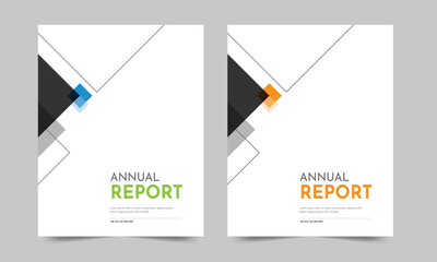Cover design for annual report and business catalog, magazine, flyer or booklet. Brochure template layout. A4 cover vector EPS-10