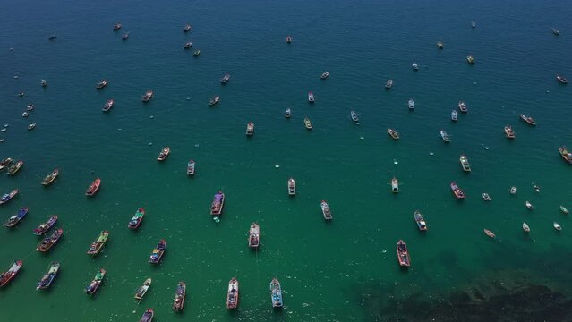 Fisherman Boat in the Xuan Hai beach, Phu Yen, Vietnam