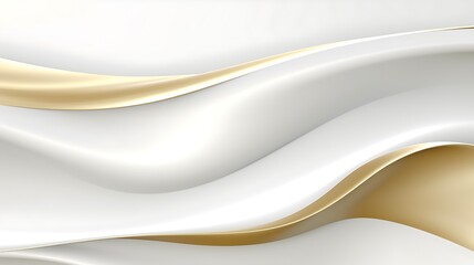 Obraz premium Abstract white luxury liquid Wave Background. Generative AI