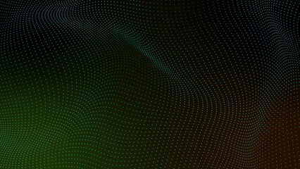 Abstract beautiful gradient color particle wave background. 