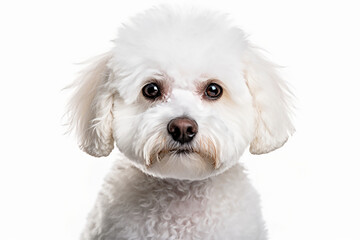 Obraz premium portrait of a white bichon dog