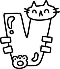 coloring alphabet for kids outline letters