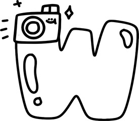 coloring alphabet for kids outline letters