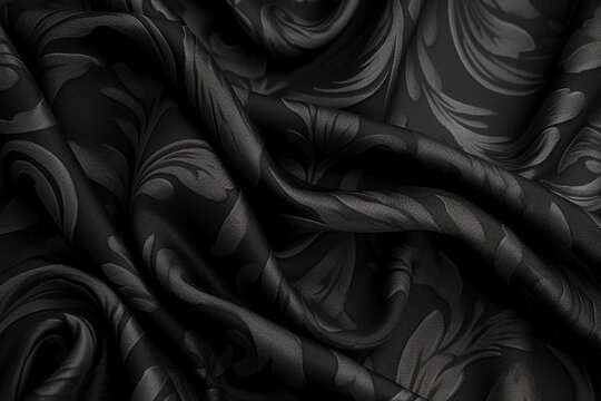 AI generative images of new, elegant and classic black velvet background 