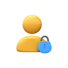 User protection icon. Internet privacy