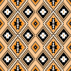 The geometric ethnic pattern of traditional style. Navajo, America Indian patterns. Design for background, wallpaper, clothing, wrapping, Batik, fabric, and prints. Vector illustration.