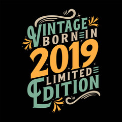 Vintage Born in 2019, Born in Vintage 2019 Birthday Celebration