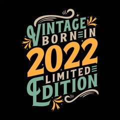 Vintage Born in 2022, Born in Vintage 2022 Birthday Celebration