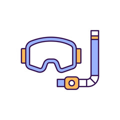 Fototapeta premium Ski glasses Vector Icon easily modify