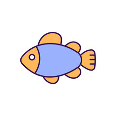 Seafood Vector Icon easily modify

