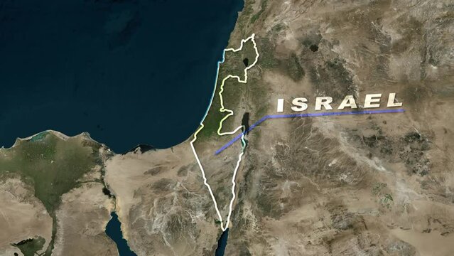 Israel Map Animation