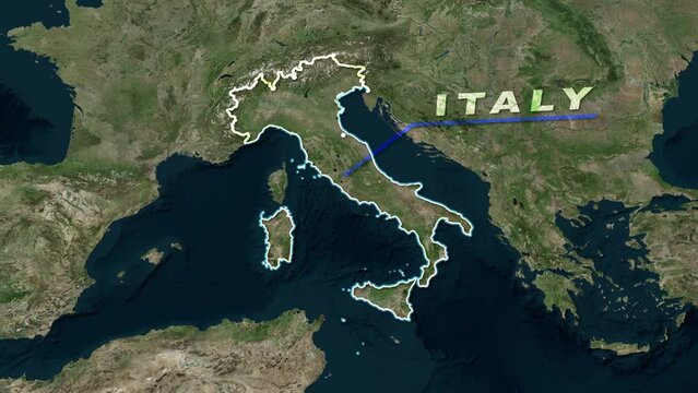Italy Map Animation