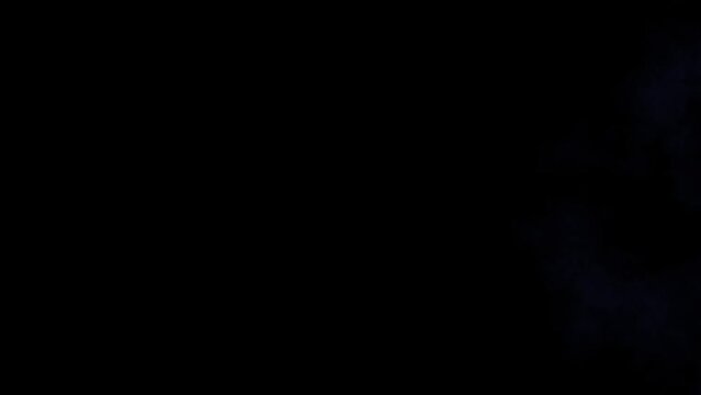 Transition with paper dissolving with blue energy