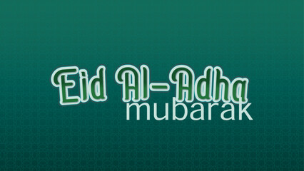 Text effect Eid AlAdha Mubarak