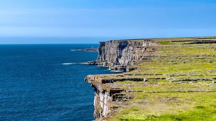Cliffs on the Aran islands, Ireland
