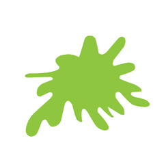 Abstract Green Ink Splat 