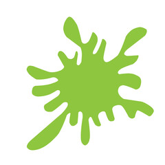 Abstract Green Ink Splat 