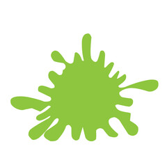 Abstract Green Ink Splat 