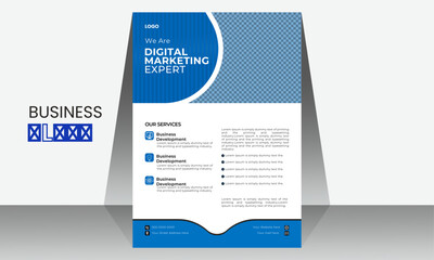  Business flyer design or brochure cover design.