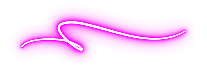 Flash Glowing Neon Curved Line Vector