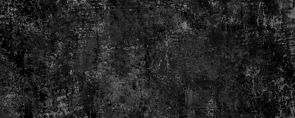 Black and white grunge background with scratches and cracks. Texture, wall, concrete texture background with space