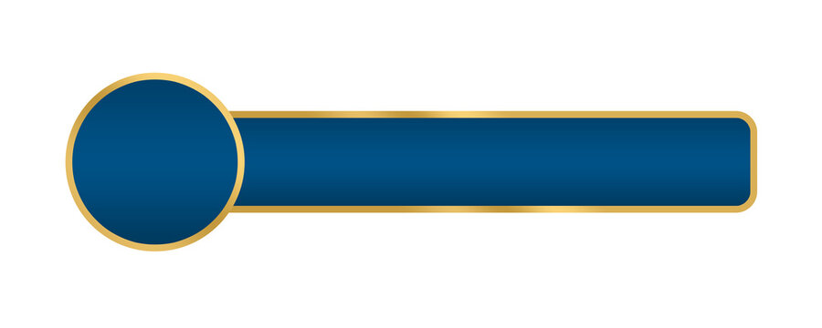 blue gold luxury lower third design element template file format png