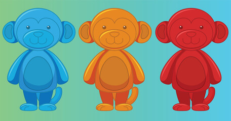 set of cartoon animals