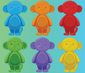 set of cartoon animals
