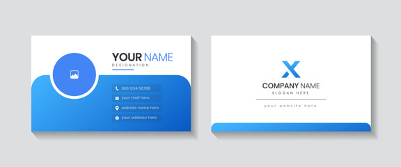 Professional elegant modern creative and clean business card, id visiting card, void, grab, introduction, bulletin, recruitment and contact us visiting card