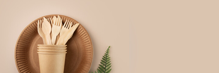 eco friendly disposable kitchenware utensils, Biodegradable cardboard plates for green picnics,...