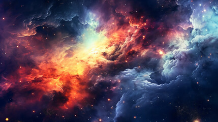 Fototapeta na wymiar Beautiful Cosmic Outer Space background