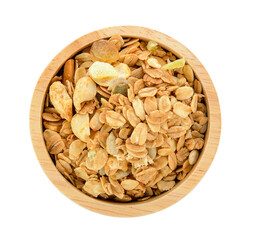 muesli  in bowl on transparent png