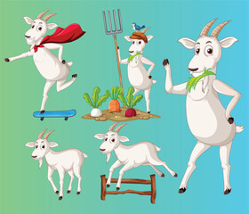 illustration of a goat