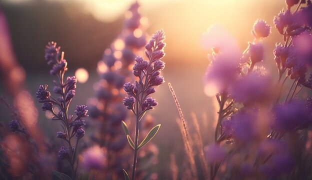 Lavender in the sun, Generative AI