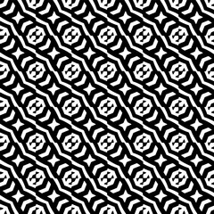  Grunge background with abstract shapes. Black and white texture. Seamless monochrome repeating pattern  for decor, fabric, cloth.