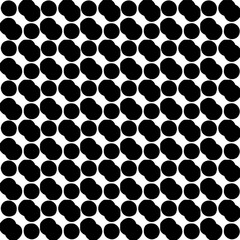 Grunge background with abstract shapes. Black and white texture. Seamless monochrome repeating pattern  for decor, fabric, cloth.