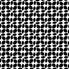  Grunge background with abstract shapes. Black and white texture. Seamless monochrome repeating pattern  for decor, fabric, cloth.