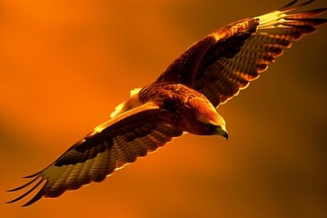 Red-tailed Hawk in Flight