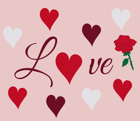 valentine hearts background