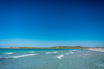 Is Arenas Biancas, Porto Pino, Sardinia, in a summer day
