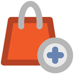 A customizable icon of hand bag 